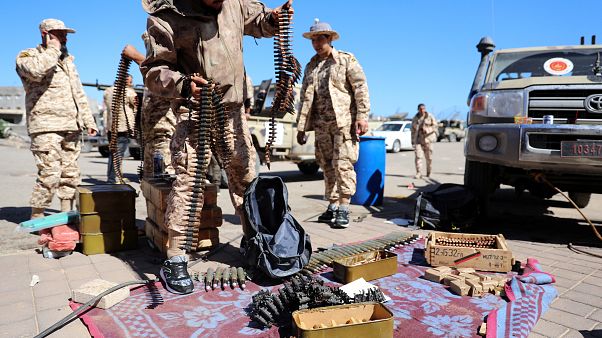 Members of Misrata forces prepare for combat, April 8, 2019 Members of Misrata forces prepare for combat, April 8, 2019