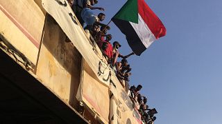 جانب من الاحتجاجات في السودان