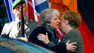 British PM May meets German Chancellor Merkel in Berlin