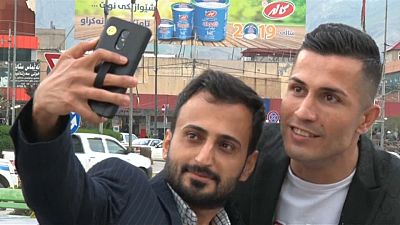 Iraklı inşaat işçisi Ronaldo'ya çevresinden yoğun ilgi