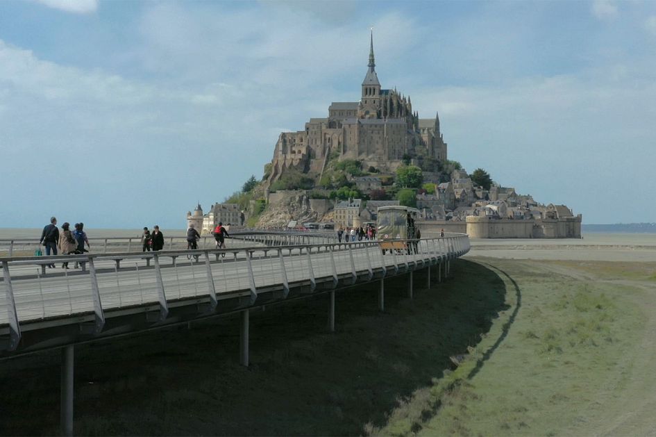 As obras de restauro no "postal" do Monte Saint-Michel
