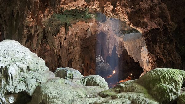 Callao Cave on Luzon Island, in the Philippine Callao Cave on Luzon Island, in the Philippine