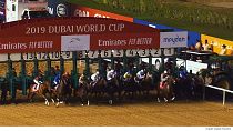 Meydan Hipodromu'nda düzenlenen '24. Dubai World Cup' at yarışı yoğun ilgi gördü