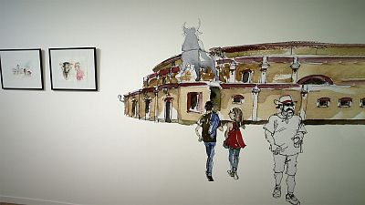 Toros, tradición y reivindicación política en la nueva edición de la exposición Cartoon Xira  