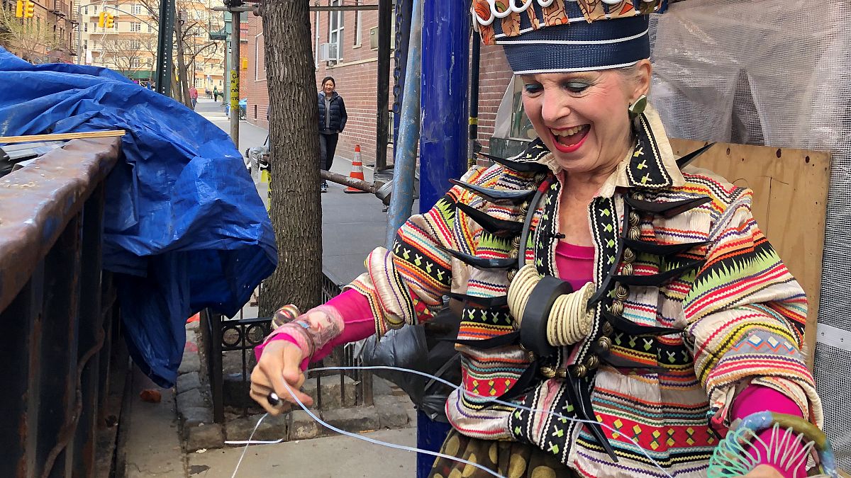 Meet NYC style icon Debra Rapoport who turns garbage into high-end fashion