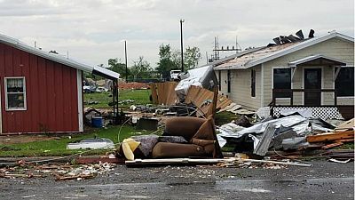 Franklin in Texas nach dem 225 km/h Tornado