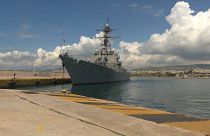 US-Zerstörer legt in Piräus an