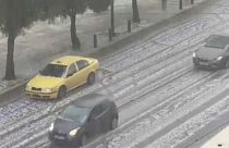 Jégeső zúdult Athénra