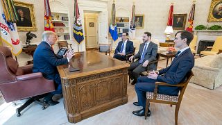 Hazine ve Maliye Bakanı Berat Albayrak ABD Başkanı Donald Trump'la görüştü