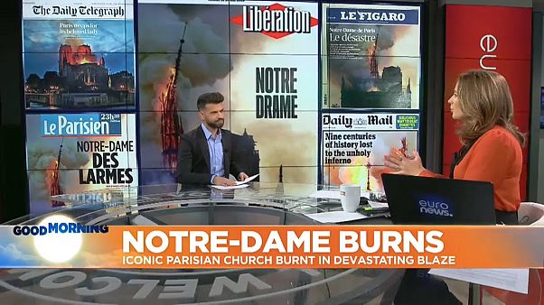 The world reacts to the fire in Paris' Notre-Dame Cathedral The world reacts to the fire in Paris' Notre-Dame Cathedral