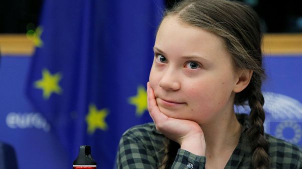 Parlamento Europeu recebe ativista Greta Thunberg Parlamento Europeu recebe ativista Greta Thunberg