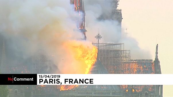 Drámai felvételek a Notre Dame égéséről Drámai felvételek a Notre Dame égéséről