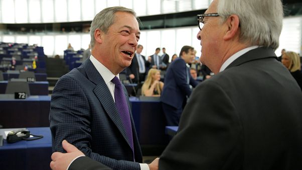 Farage predicts 'new future for British democracy' on 23 May as MEPs debate Brexit Farage predicts 'new future for British democracy' on 23 May as MEPs debate Brexit