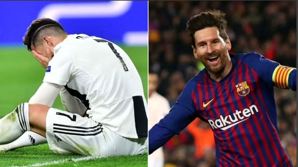 Champions: Messi en la gloria, Ronaldo en la cuneta Champions: Messi en la gloria, Ronaldo en la cuneta