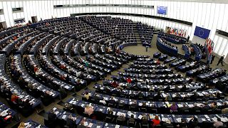 MEPs take part in a voting session in Strasbourg