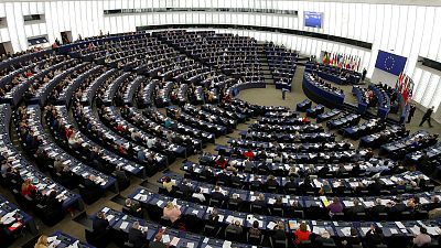 MEPs take part in a voting session in Strasbourg