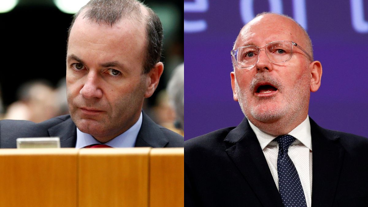 Elezioni europee: confronto tra Weber e Timmermans