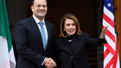 Ireland's Prime Minister Leo Varadkar and U.S. House Speaker Nancy Pelosi 