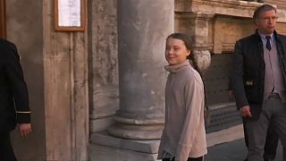Greta Thunberg clama contra los políticos en su viaje a Italia