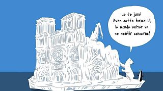 Notre-Dame, vignetta satirica sull'ipocrisia delle donazioni diventa virale