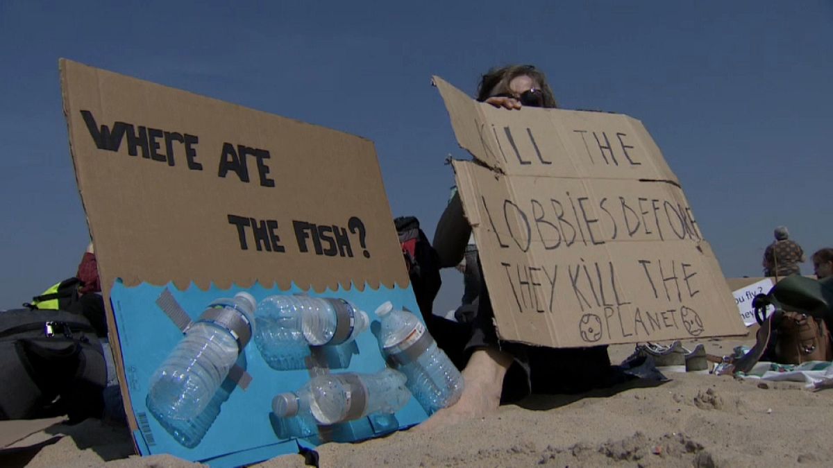 Proteste am Strand: Belgische Schüler picknicken gegen den Klimawandel
