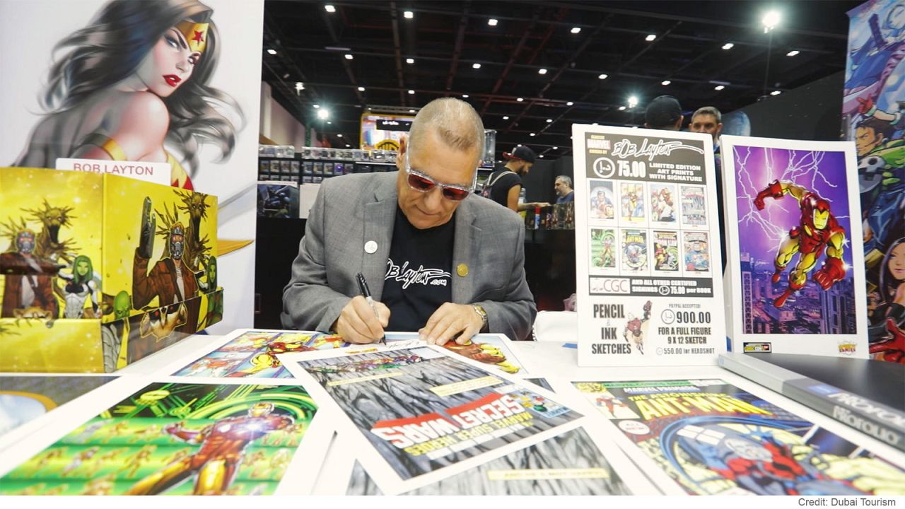 Disfraces, superhéroes y estrellas en el Middle East Film & Comic Con