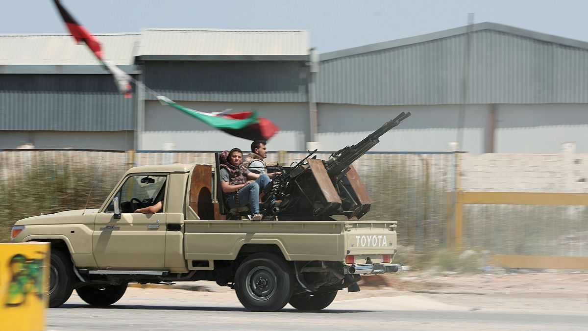 Members of the Libyan internationally recognised government forces