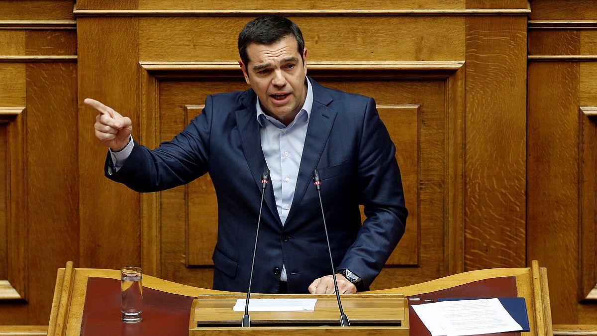 Greek Prime Minister Alexis Tsipras on April 17, 2019.