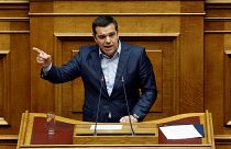 Greek Prime Minister Alexis Tsipras on April 17, 2019.