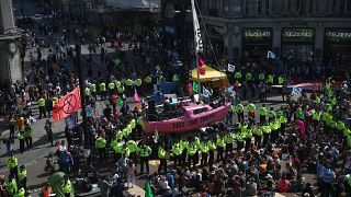 Manifestação pelo clima paralisa Londres