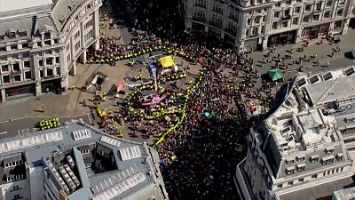 Londres : cinquième jour de mobilisation des écologistes