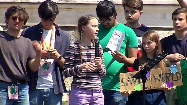 "Ciao Roma" - Italiener strampeln für Umwelt-Greta "Ciao Roma" - Italiener strampeln für Umwelt-Greta