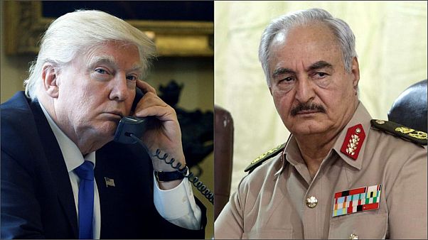 Trump Libya'nın başkenti Trablus'u ele geçirmek isteyen General Hafter ile görüştü Trump Libya'nın başkenti Trablus'u ele geçirmek isteyen General Hafter ile görüştü