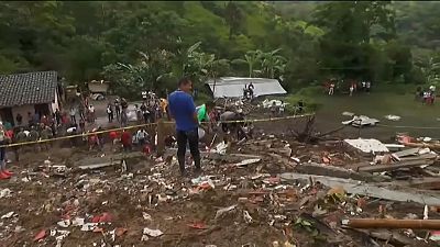 رانش مرگبار زمین در پی باران شدید در کلمبیا
