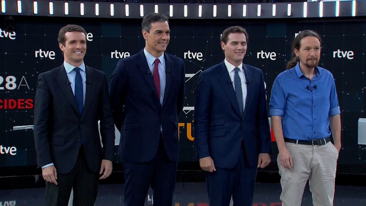 Hitzige TV-Debatte 6 Tage vor der Wahl in Spanien