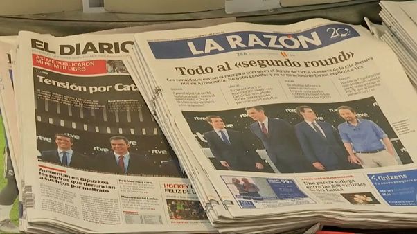 Espanhóis divididos após primeiro debate para as eleições legislativas Espanhóis divididos após primeiro debate para as eleições legislativas