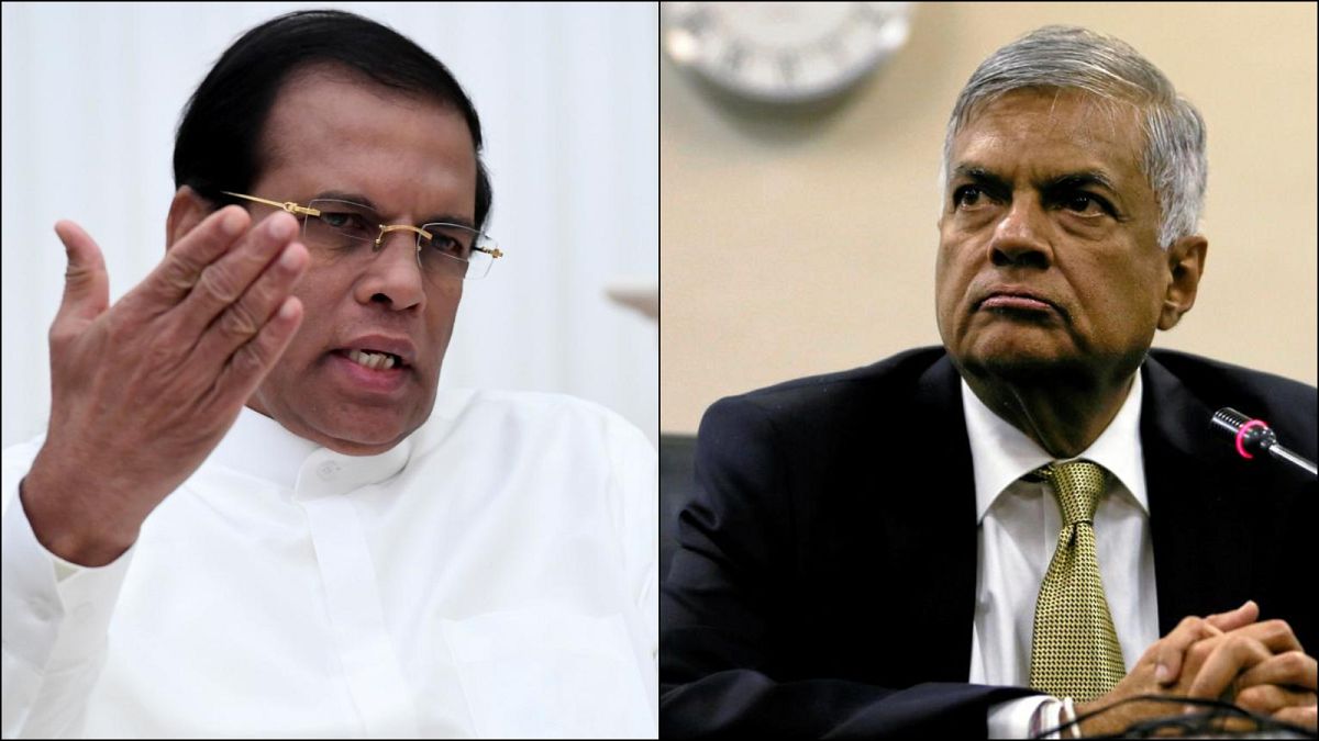 Sri Lanka Cumhurbaşkanı Maithripala Sirisena - Başbakan Ranil Wickremesingh
