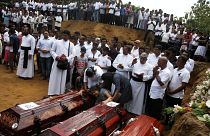 Families of Sri Lanka blast victims gather for memorial in Negombo