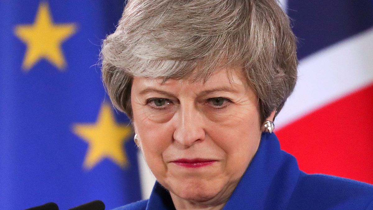 FILE PHOTO: Theresa May holds news conference after EU summit, April 2019