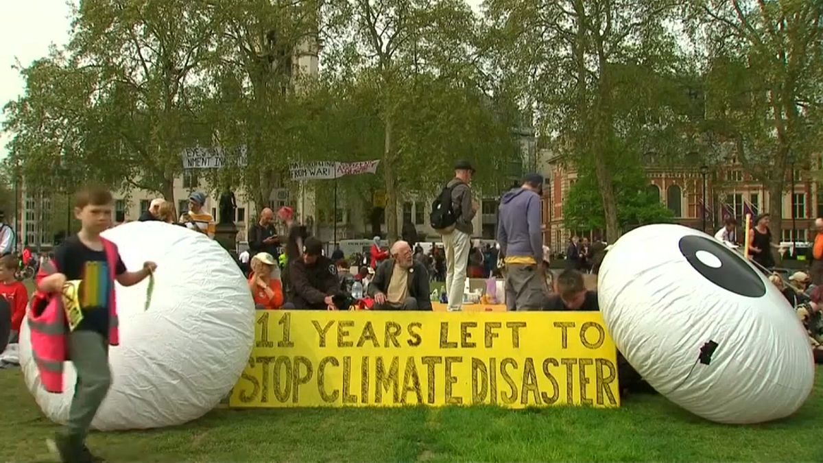 تظاهرات حامیان محیط زیست در لندن