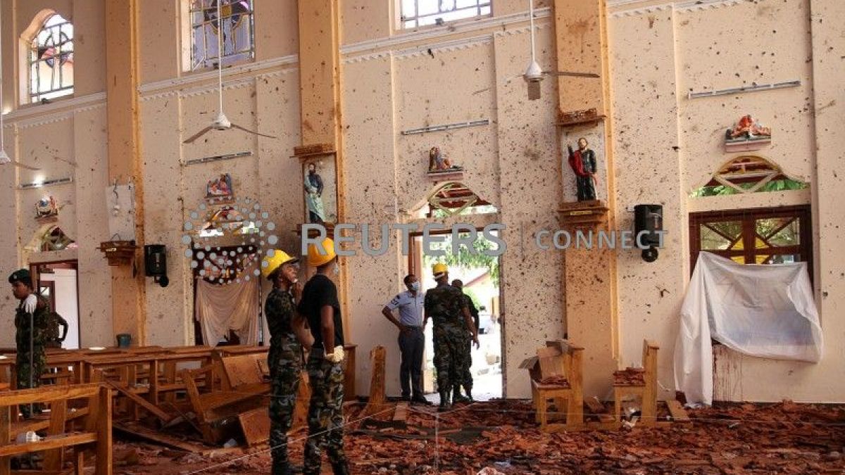 L'Eglise Saint-Sebastian, une des cibles des attaques-suicide au Sri Lanka