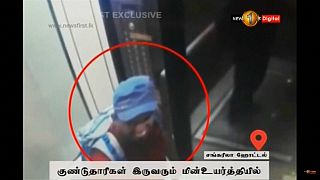 شاهد: لحظة الانفجار الانتحاري داخل أحد فنادق سريلانكا المنكوبة