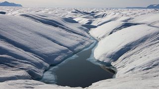 Vészesen olvad a jég Grönlandon