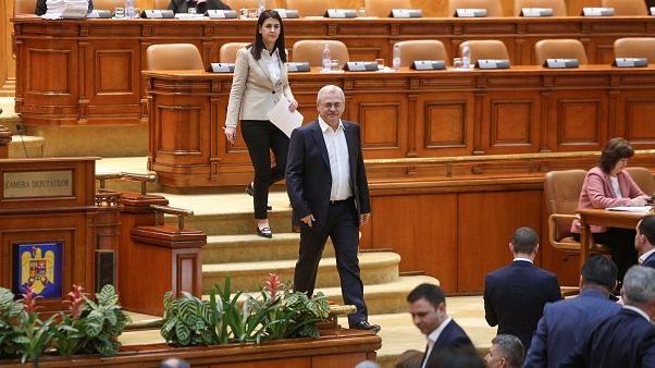 Voting session on the changes to the criminal codes in Romania's parliament Voting session on the changes to the criminal codes in Romania's parliament