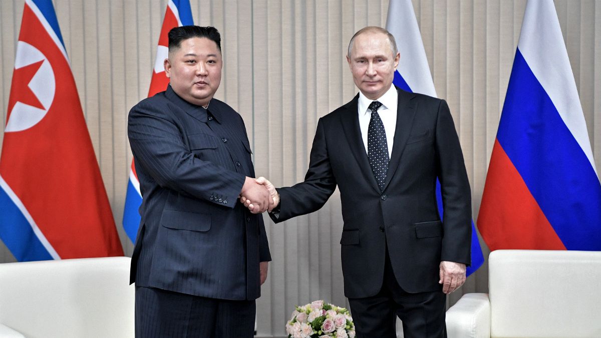  دیدار رهبر کره شمالی با رئیس جمهوری روسیه