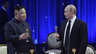 Vladimir Putin and Kim Jong Un discuss security guarantees in first summit