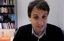 El politólogo Lluís Orriols, en una entrevista con Euronews vía Skype