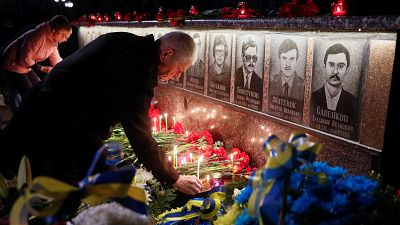 A csernobili nukleáris katasztrófa áldozataira emlékeztek Ukrajnában