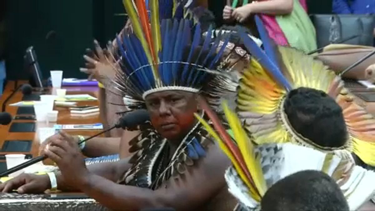 Brasiliens Indigene demonstrieren für das Amazonasgebiet