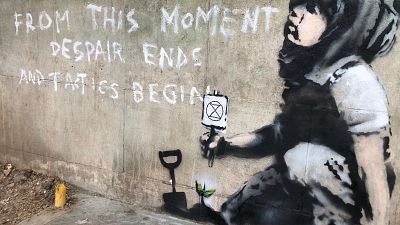 Suspected Banksy - From this moment, despair ends and tactics begin